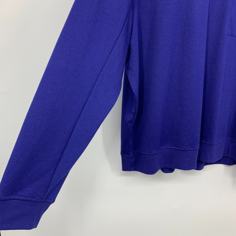 All In Motion Sweatshirt Blue Ponte Knit Crewneck Long Sleeve Top - Picture 4 of 9